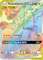 Pikachu & Zekrom GX - 184/181 - Secret Rare